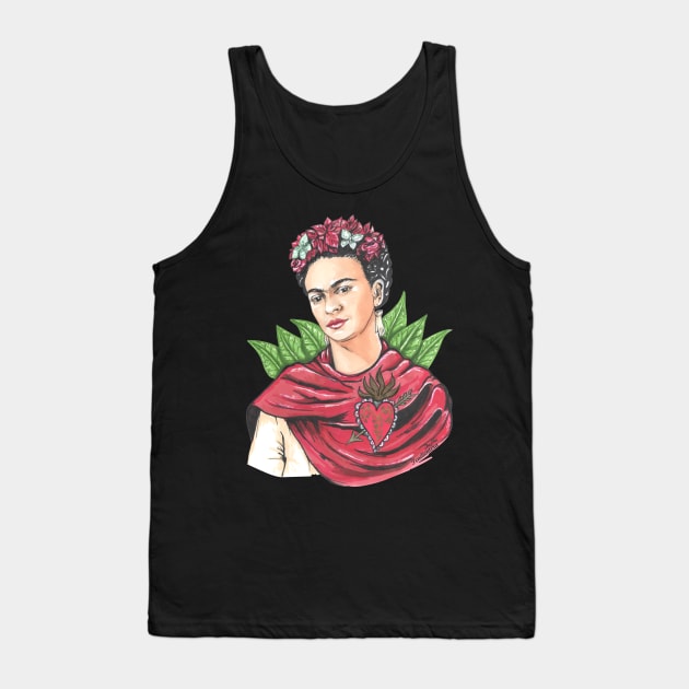 Frida Kahlo Tank Top by Pendientera